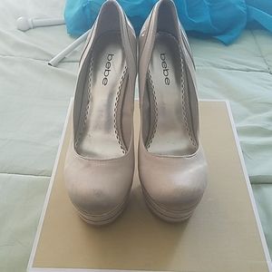 Bebe Cream Heels